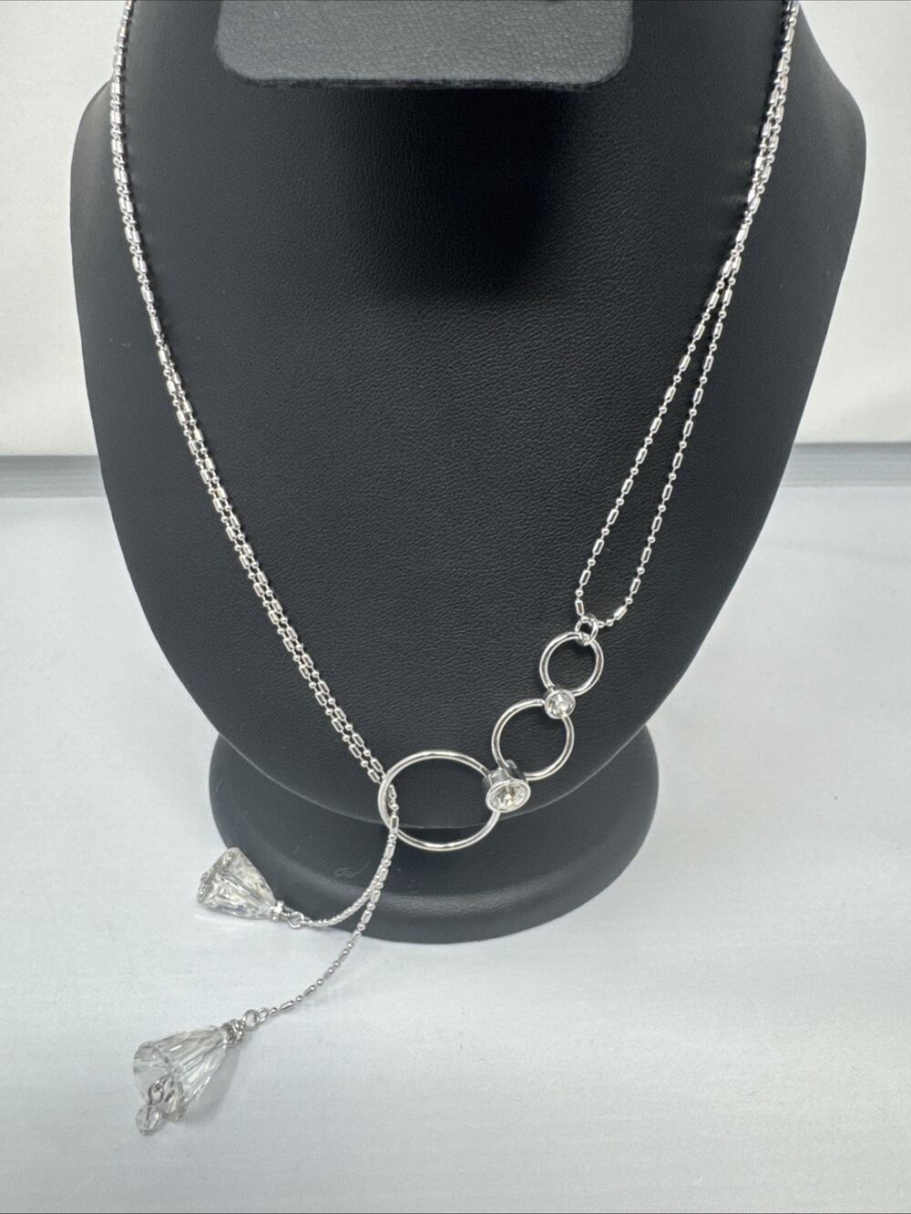 Touchstone Crystal Melody Convertible Swarovski Crystal Necklace